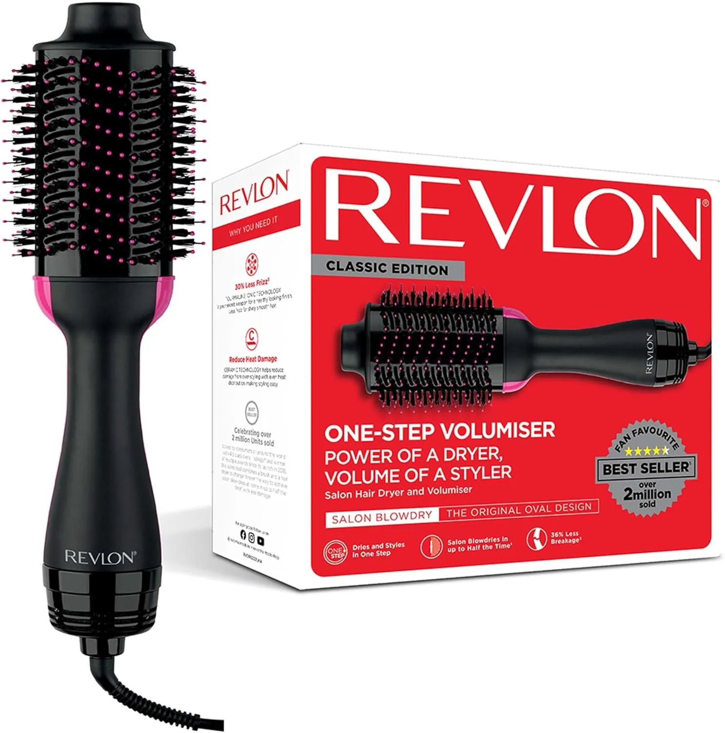 Cepillo alisador eléctrico Revlon One-Step