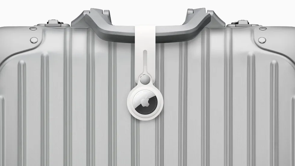 AirTag con llavero de silicona